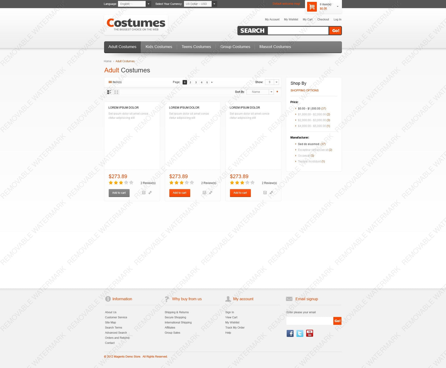 Magento Themes - GoWebBaby.Com