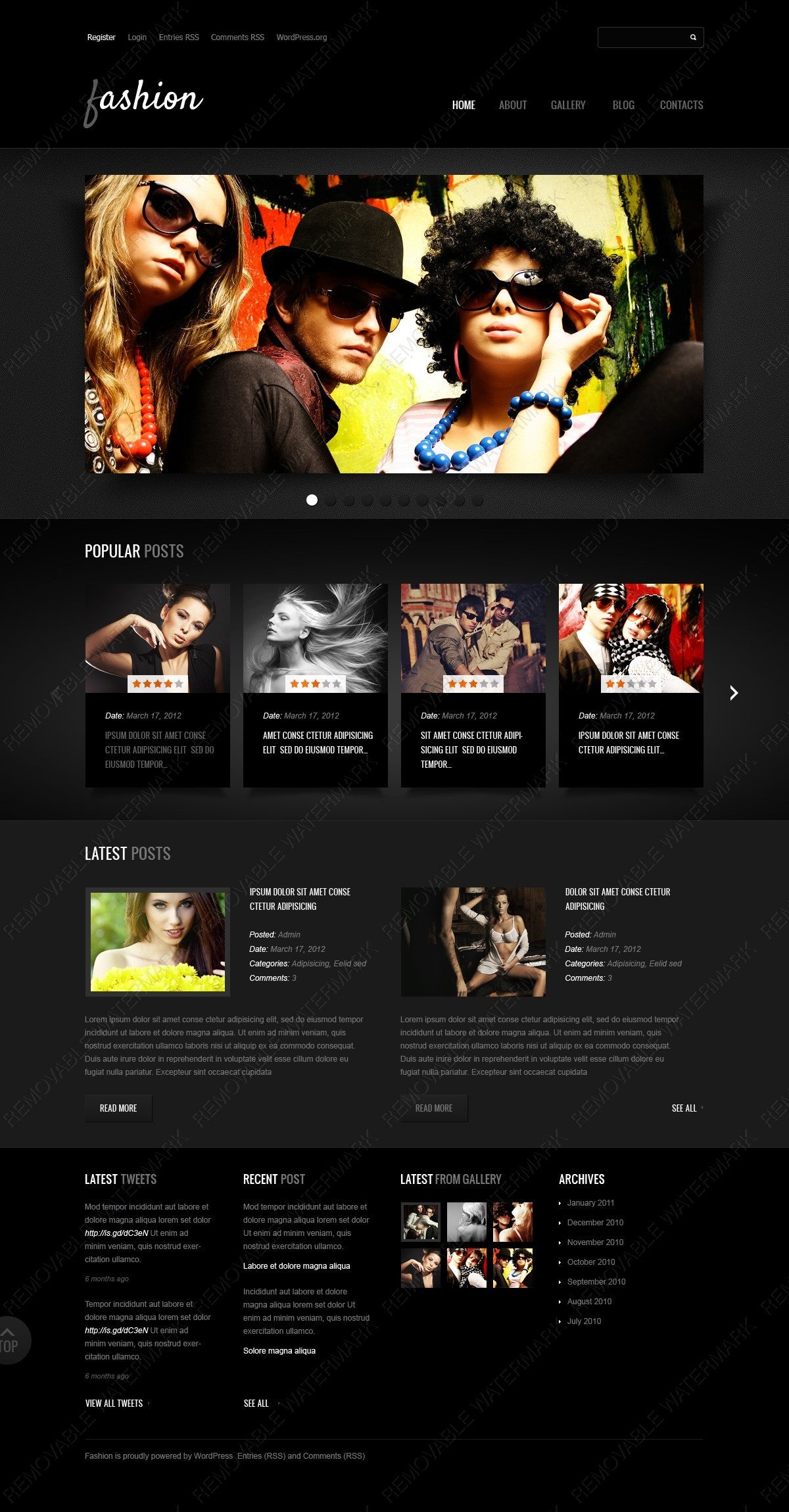 WordPress Themes - GoWebBaby.Com