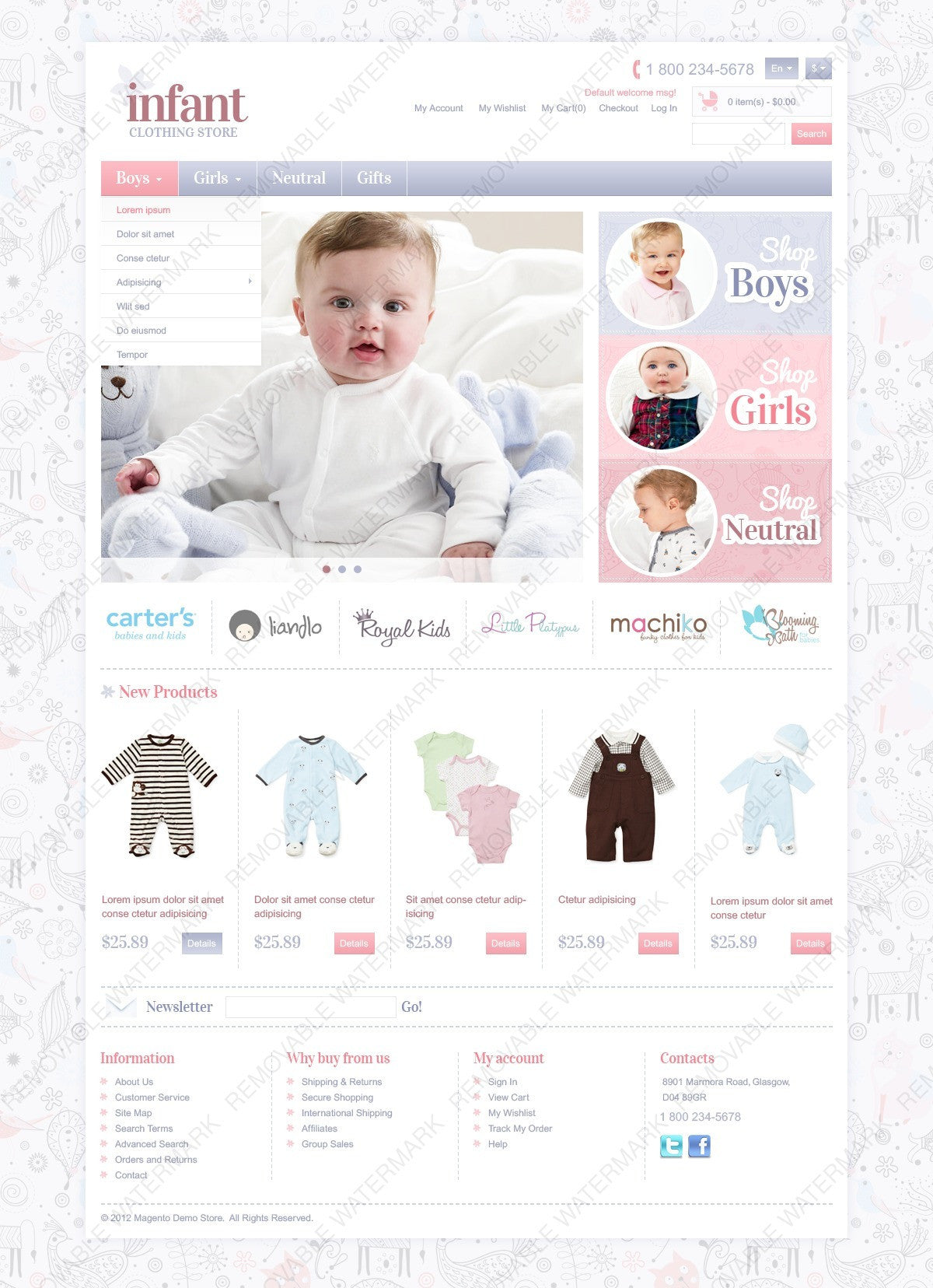 Magento Themes - GoWebBaby.Com