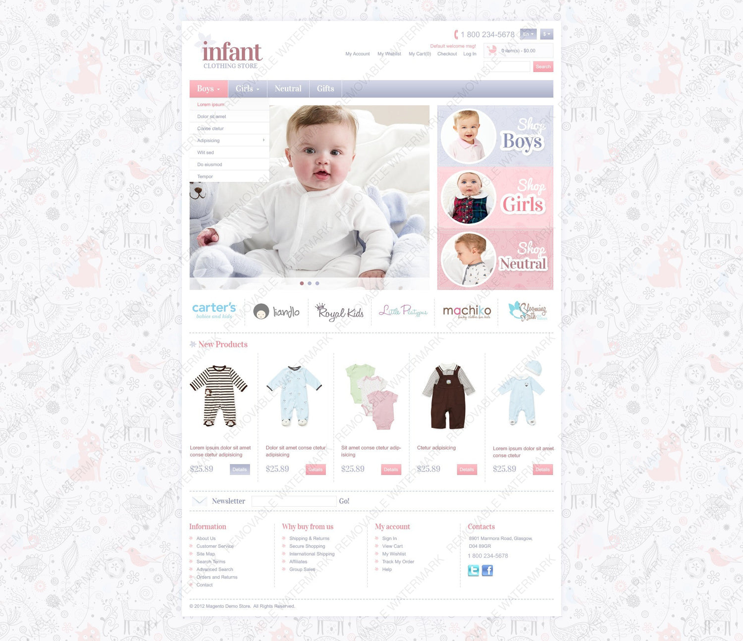 Magento Themes - GoWebBaby.Com