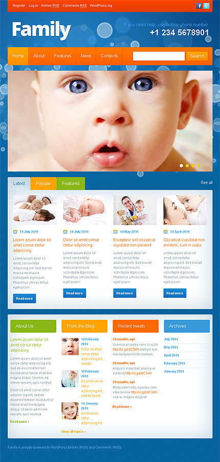 WordPress Themes - GoWebBaby.Com