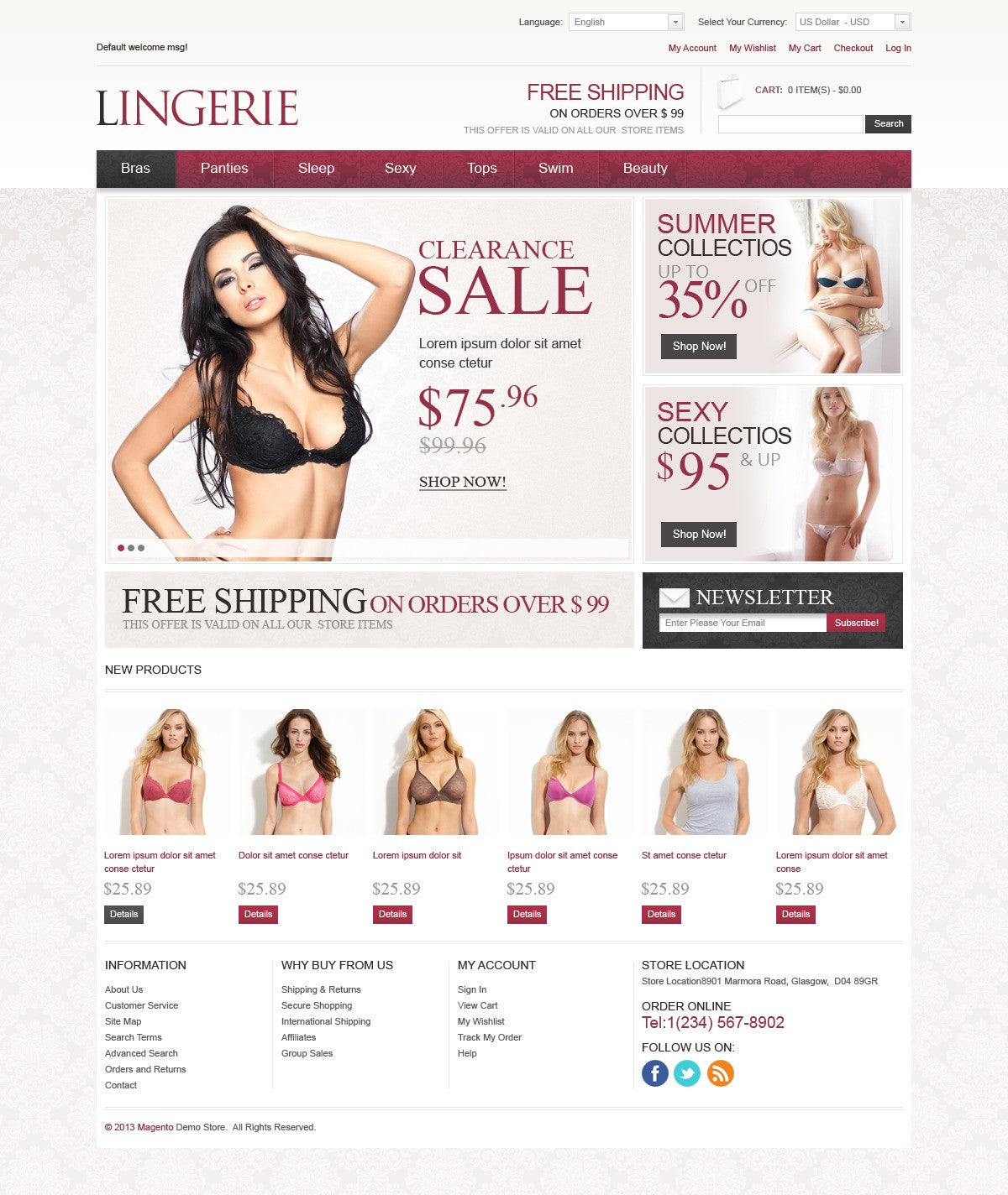 Magento Themes - GoWebBaby.Com