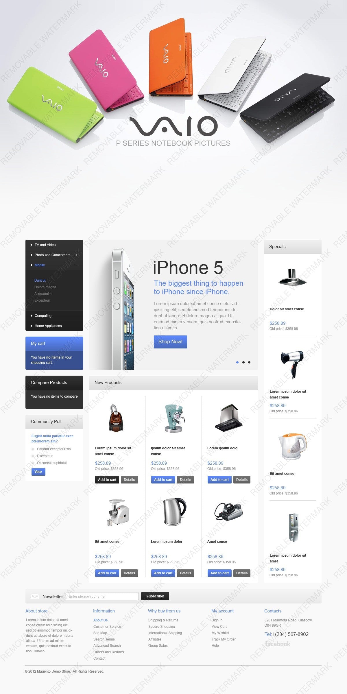 Magento Themes - GoWebBaby.Com