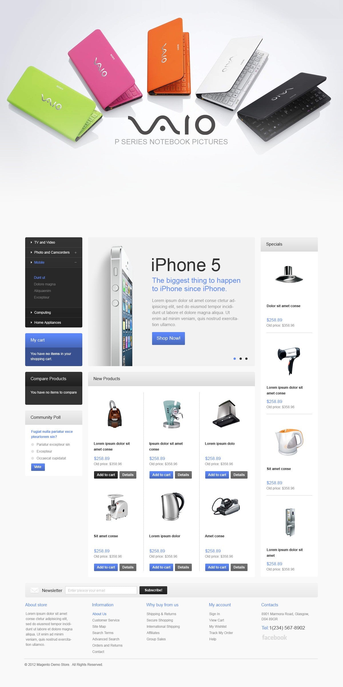 Magento Themes - GoWebBaby.Com