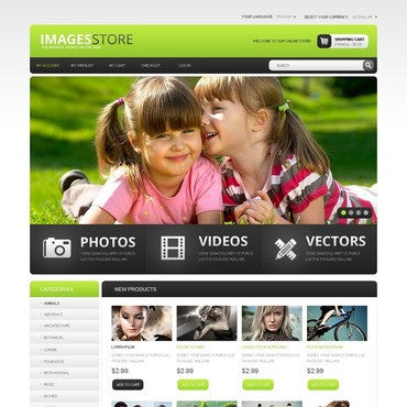 Image Store Magento Website Design - GoWebBaby.Com