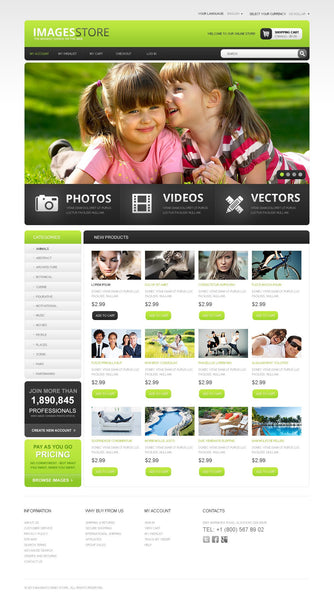 Image Store Magento Website Design - GoWebBaby.Com