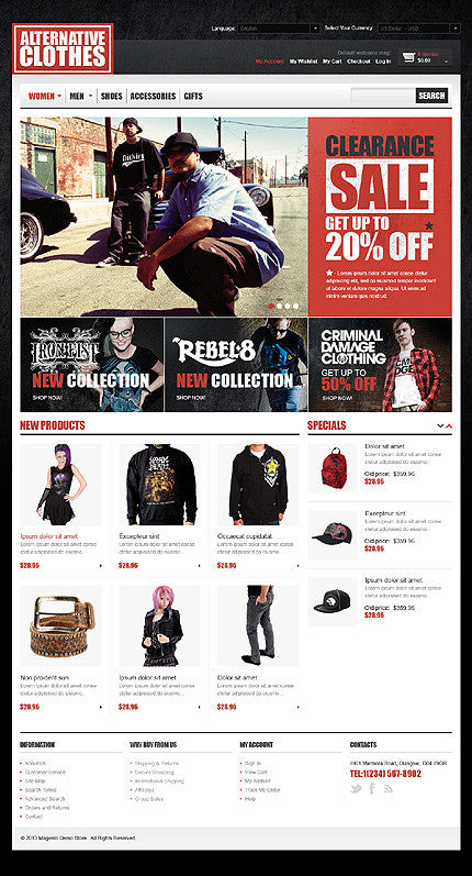 Magento Themes - GoWebBaby.Com