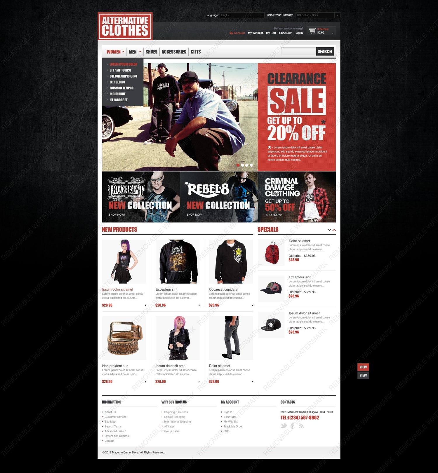 Magento Themes - GoWebBaby.Com