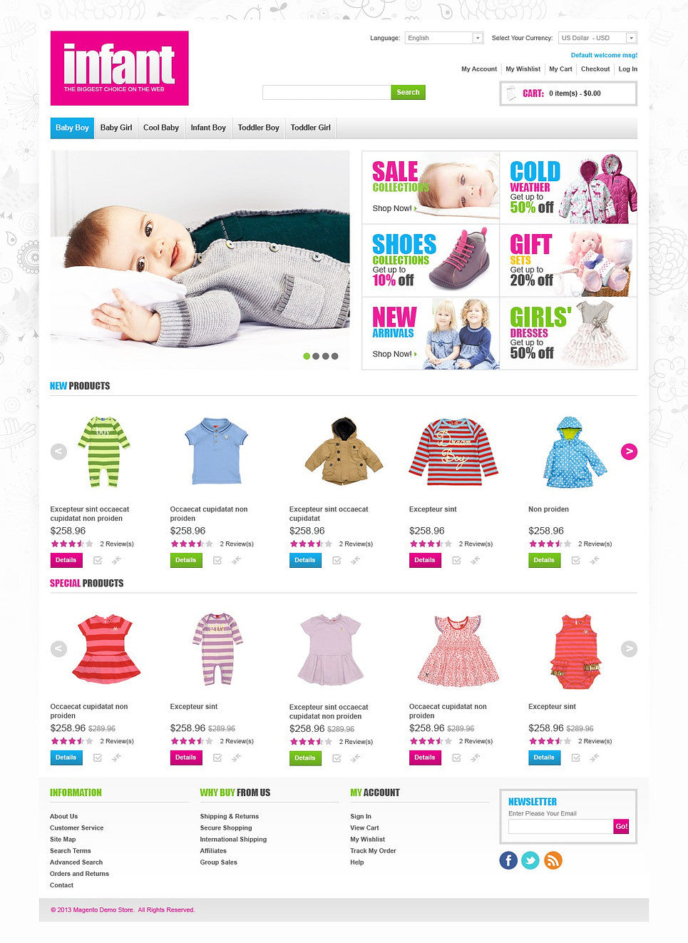 Magento Themes - GoWebBaby.Com