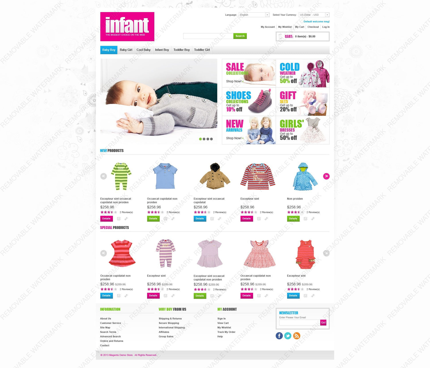Magento Themes - GoWebBaby.Com