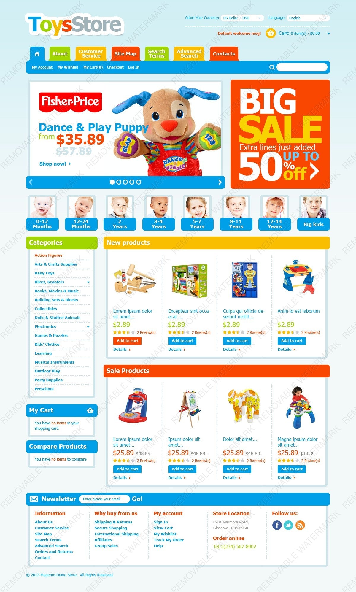 Magento Themes - GoWebBaby.Com