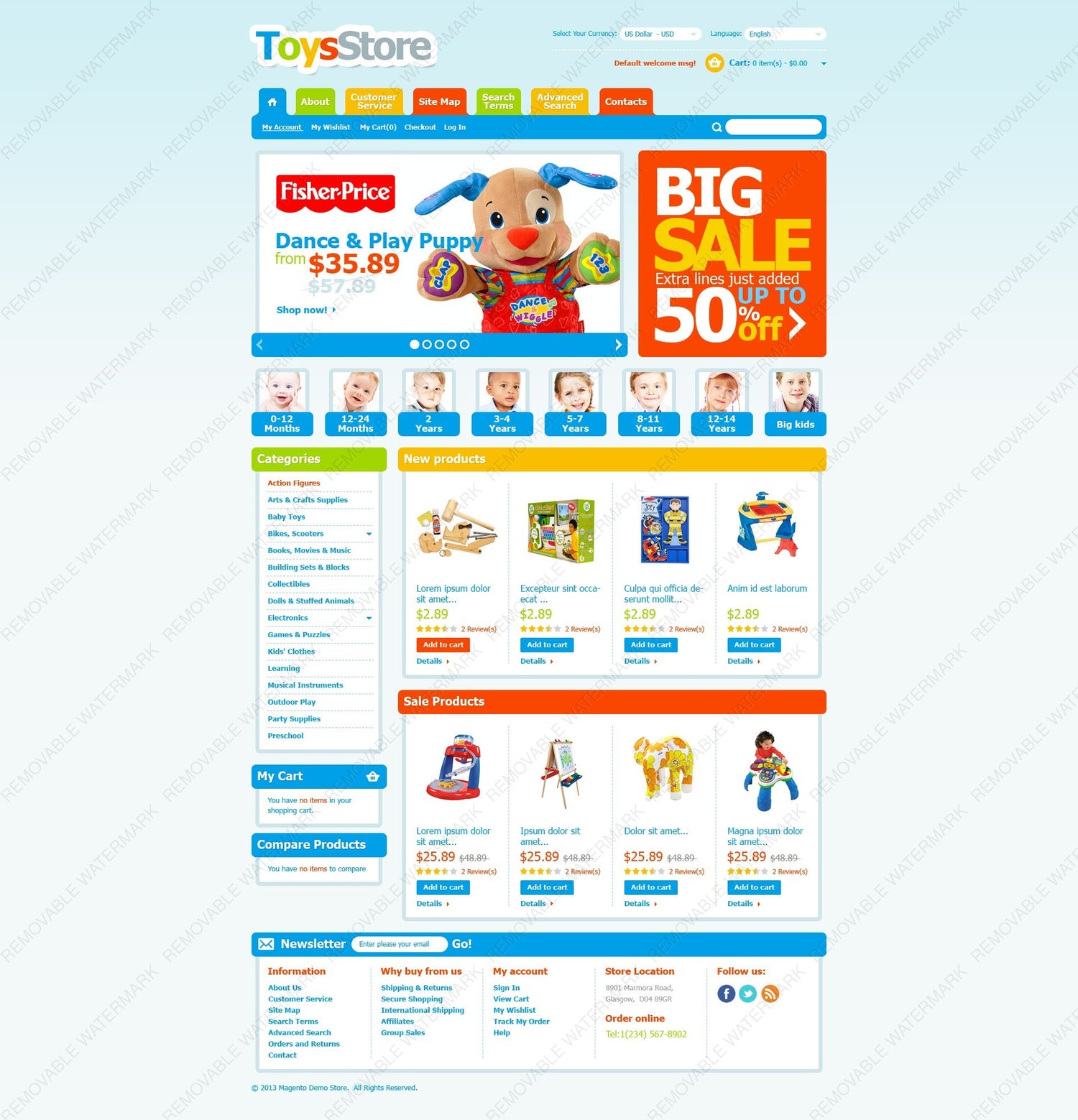Magento Themes - GoWebBaby.Com