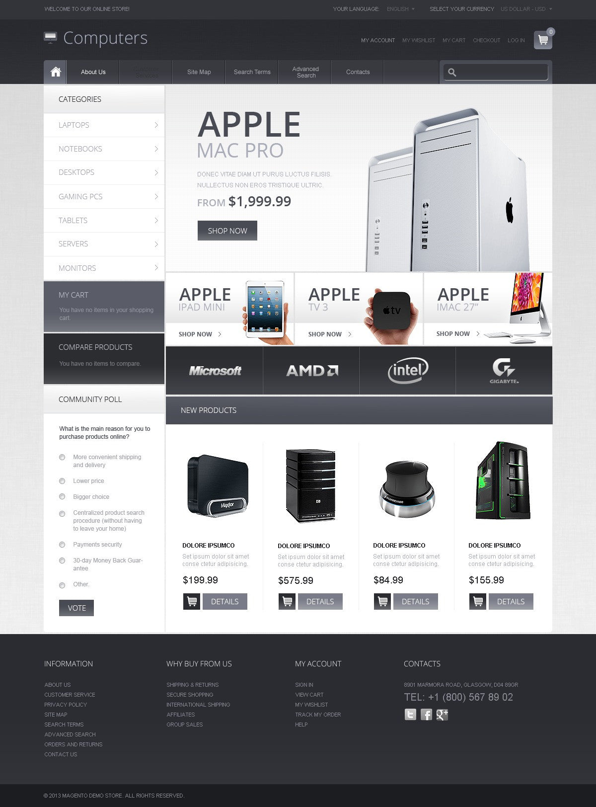 Magento Themes - GoWebBaby.Com
