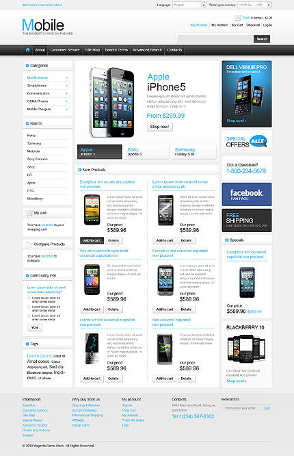 Magento Themes - GoWebBaby.Com