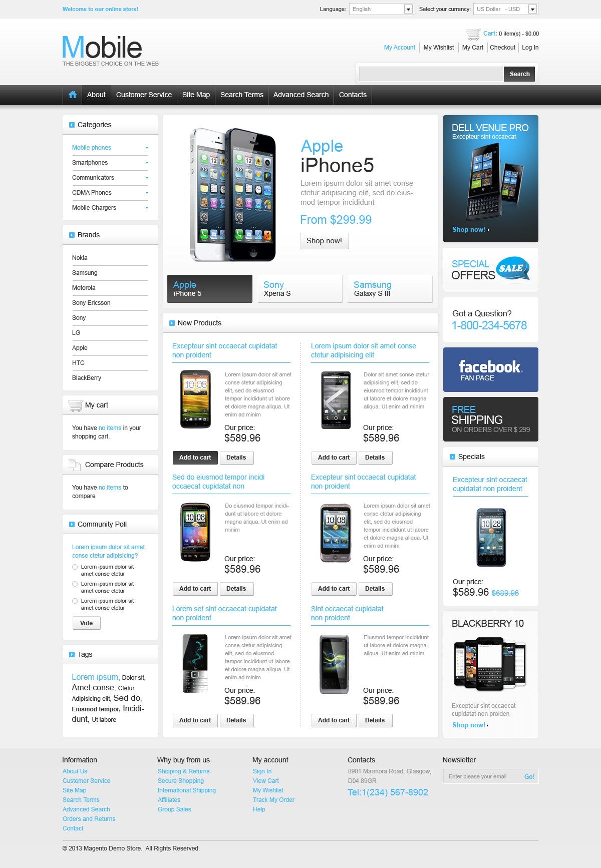Magento Themes - GoWebBaby.Com