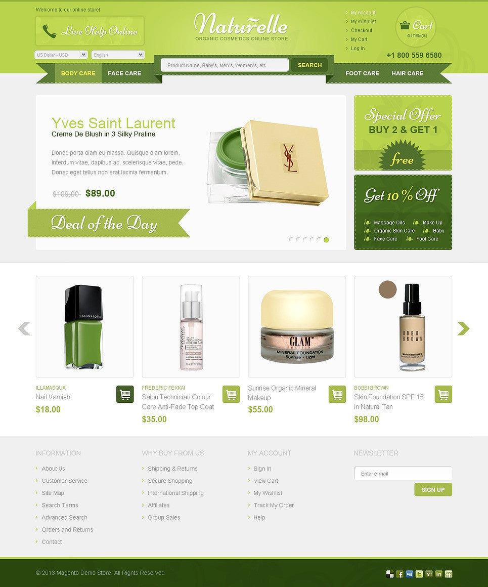 Magento Themes - GoWebBaby.Com