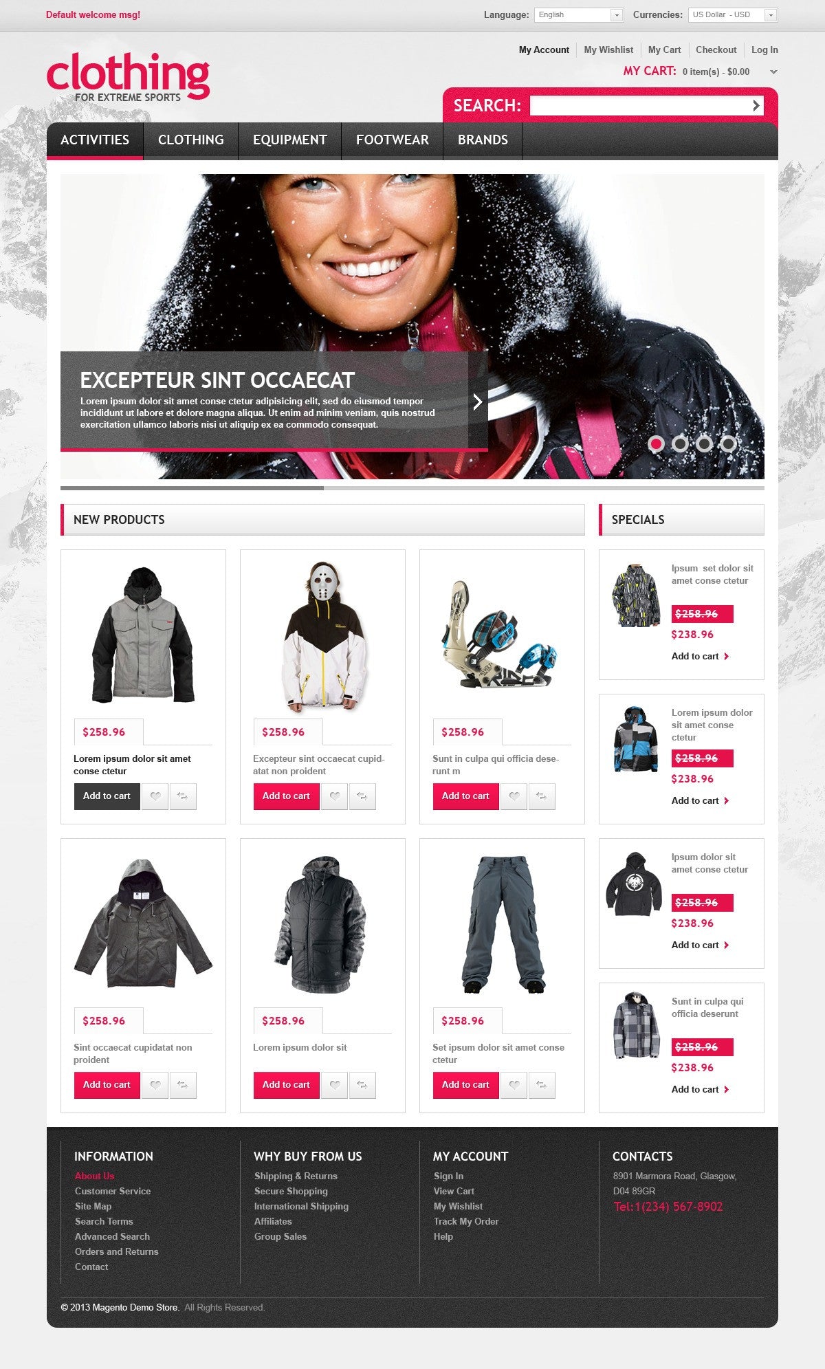 Magento Themes - GoWebBaby.Com