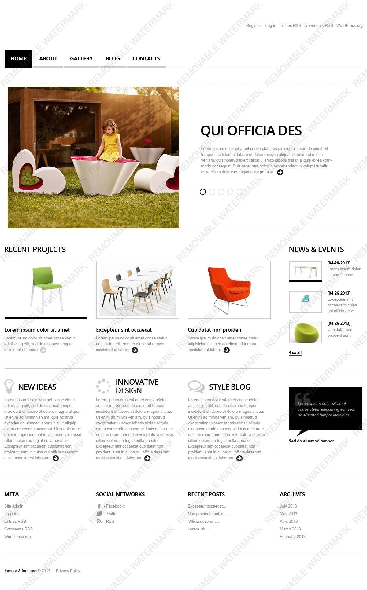 WordPress Themes - GoWebBaby.Com