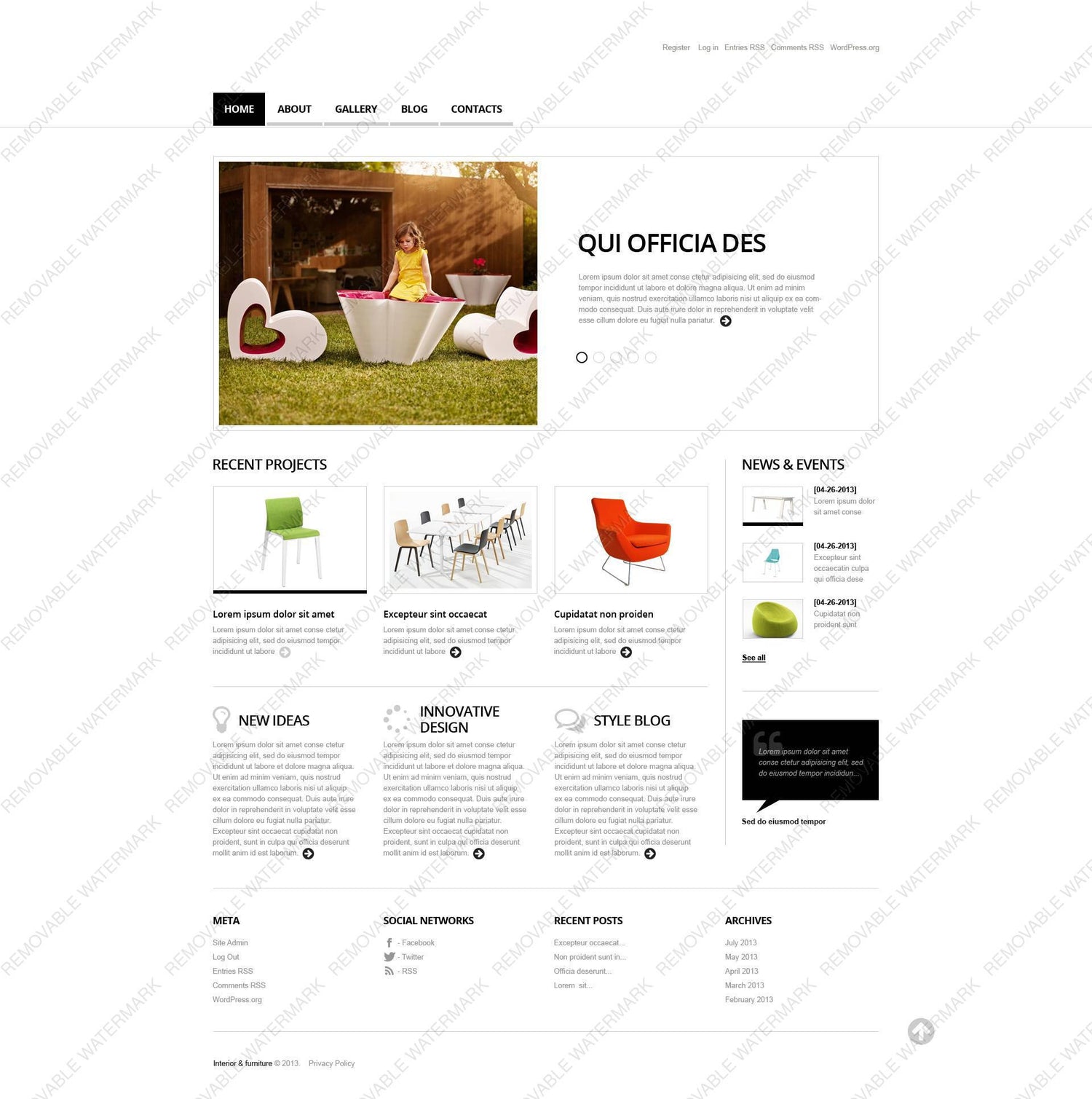 WordPress Themes - GoWebBaby.Com