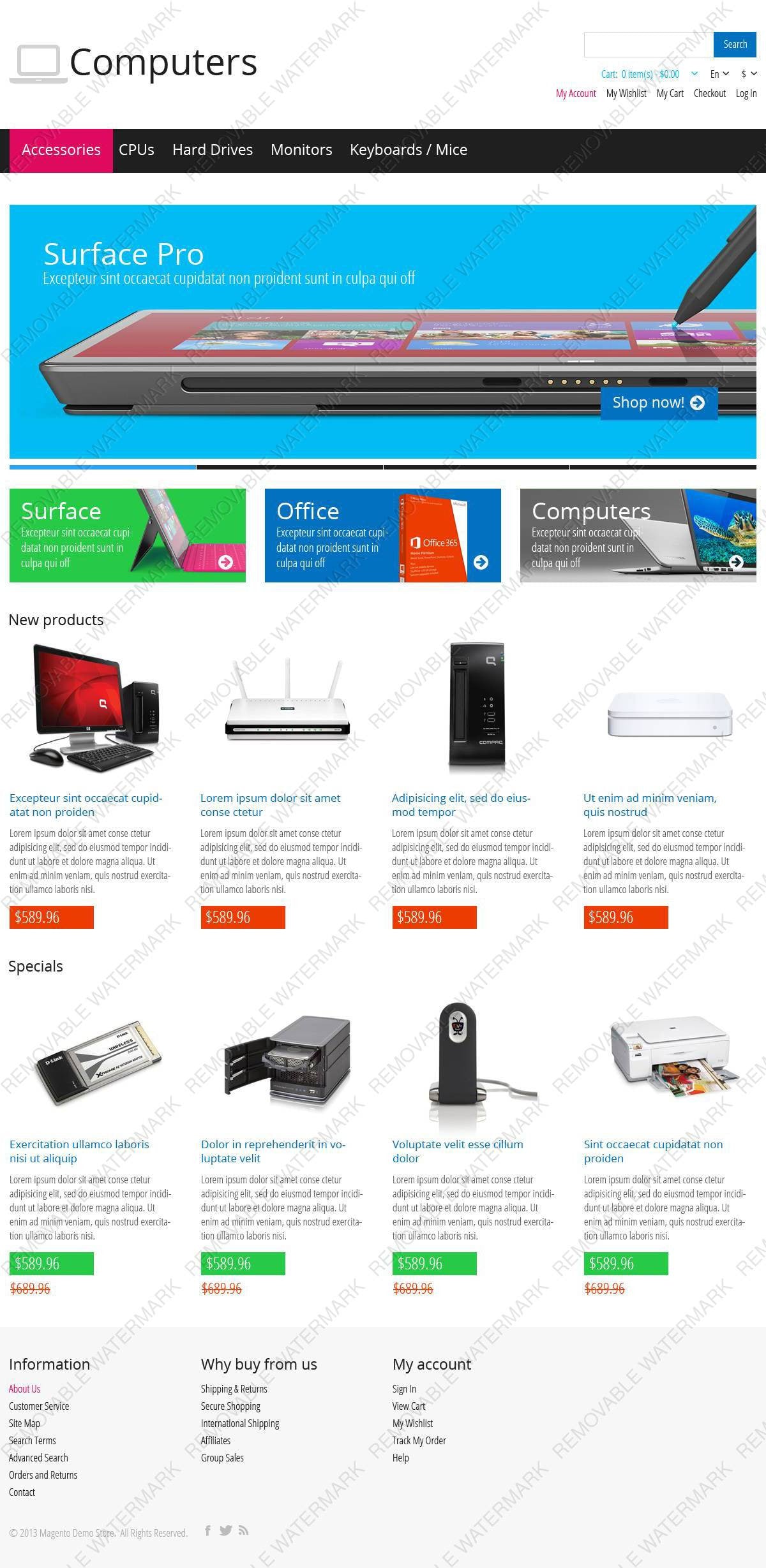 Magento Themes - GoWebBaby.Com
