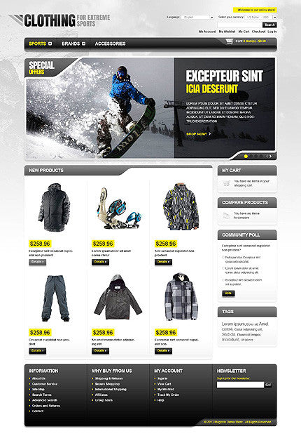 Magento Themes - GoWebBaby.Com
