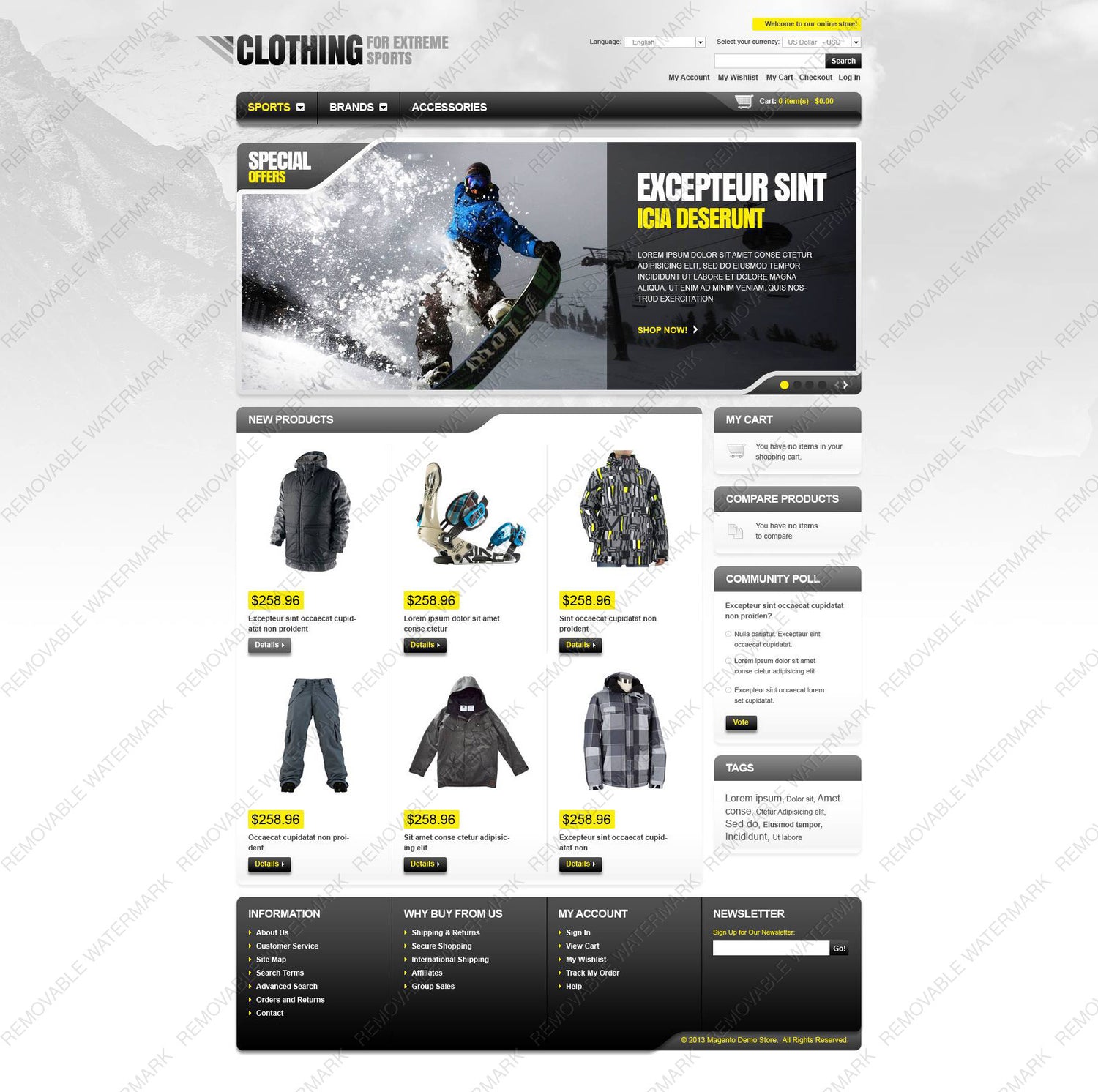 Magento Themes - GoWebBaby.Com