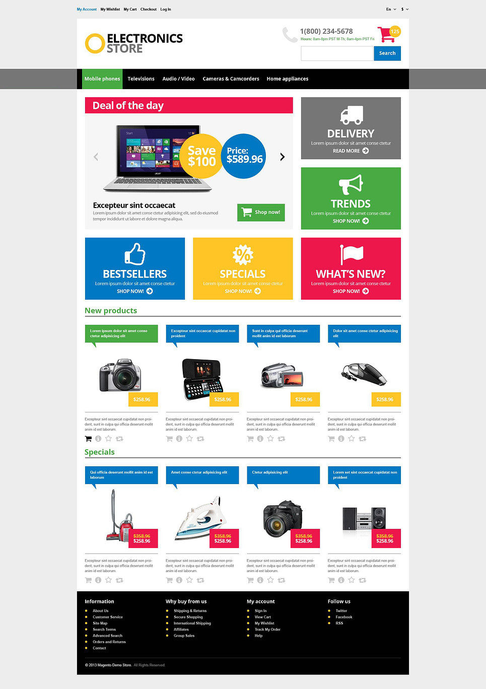 Magento Themes - GoWebBaby.Com