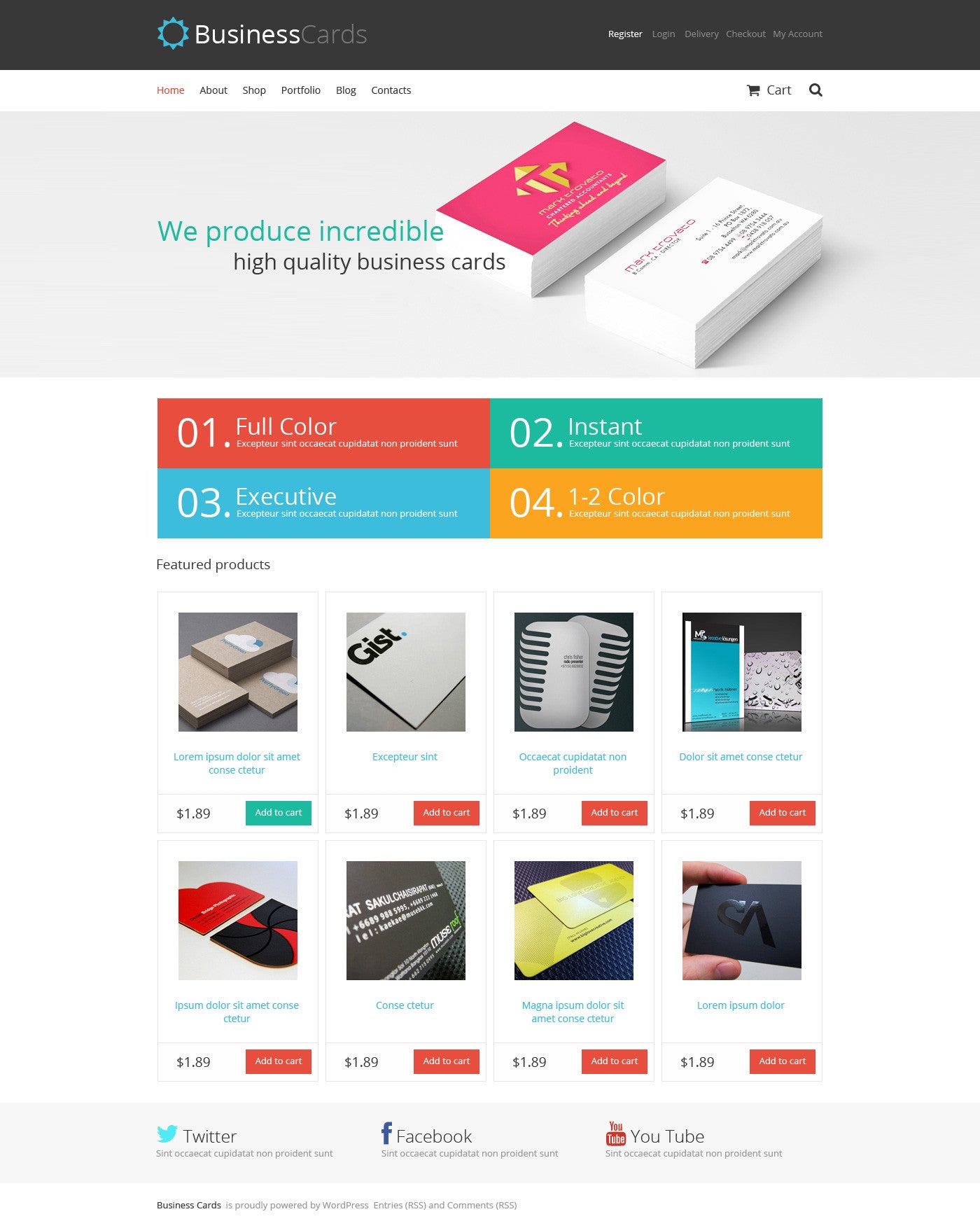 Online Printing WooCommerce Website Design - GoWebBaby.Com