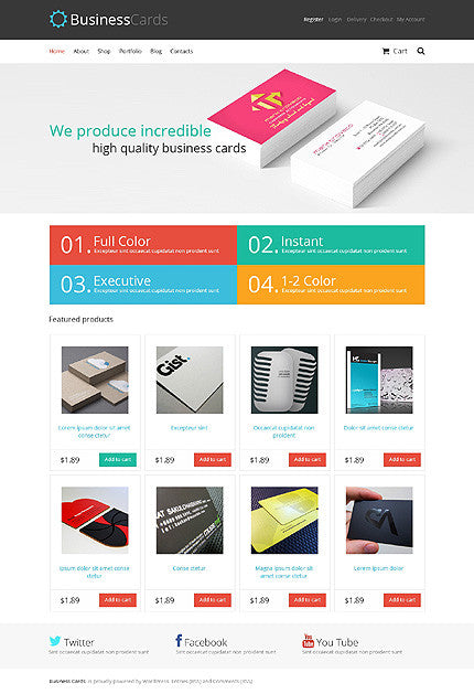 Online Printing WooCommerce Website Design - GoWebBaby.Com