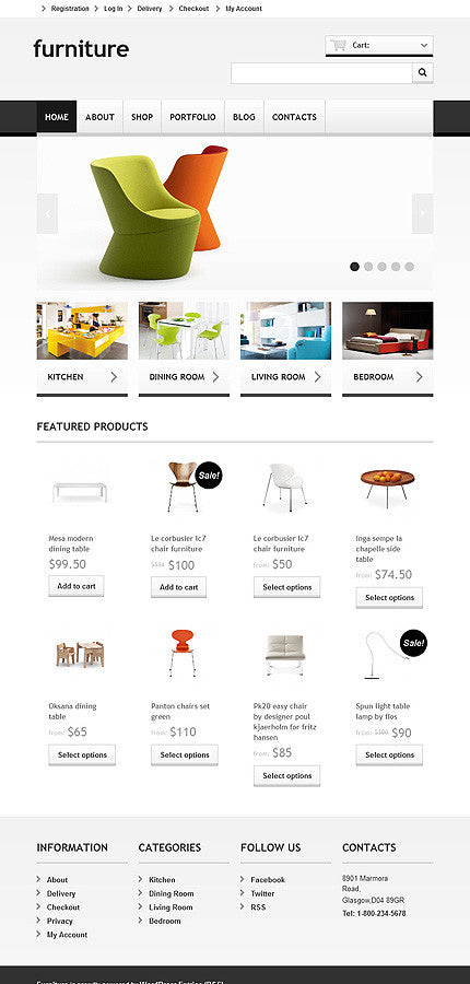Furniture Store WooCommerce Website Design - GoWebBaby.Com