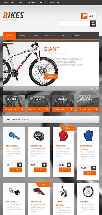 Bicycle Store WooCommerce Website Design - GoWebBaby.Com