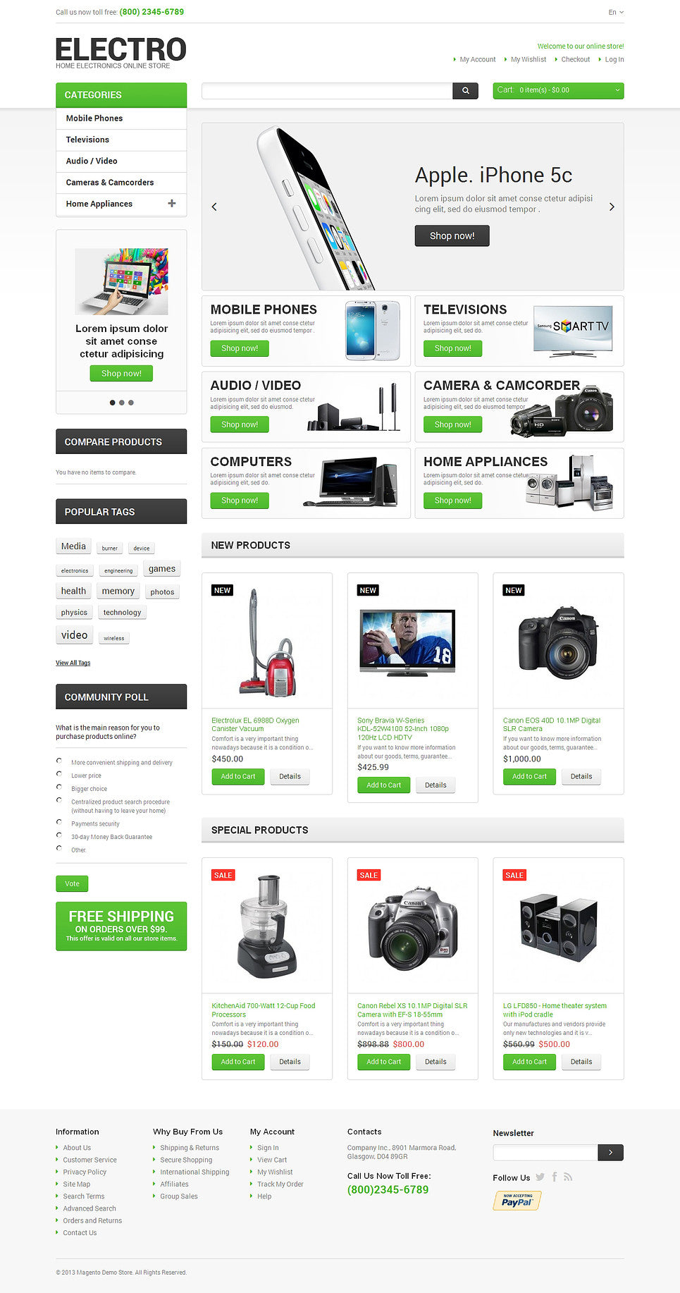 Magento Themes - GoWebBaby.Com