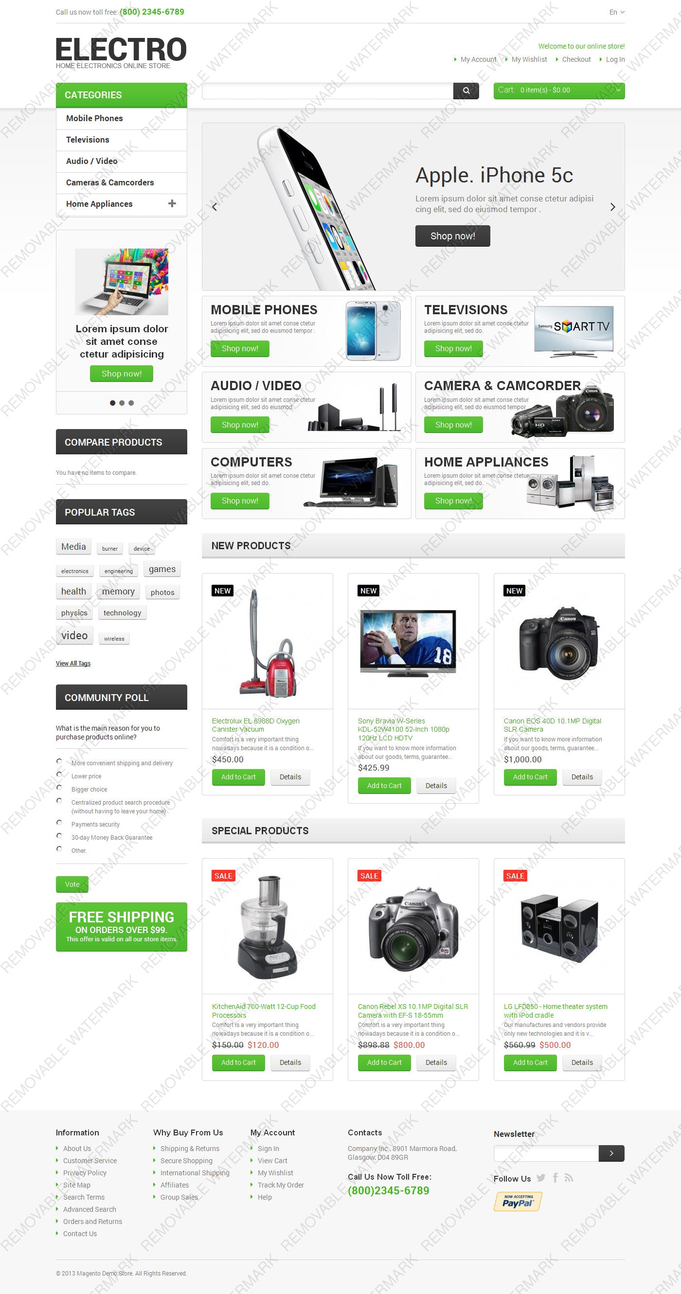 Magento Themes - GoWebBaby.Com