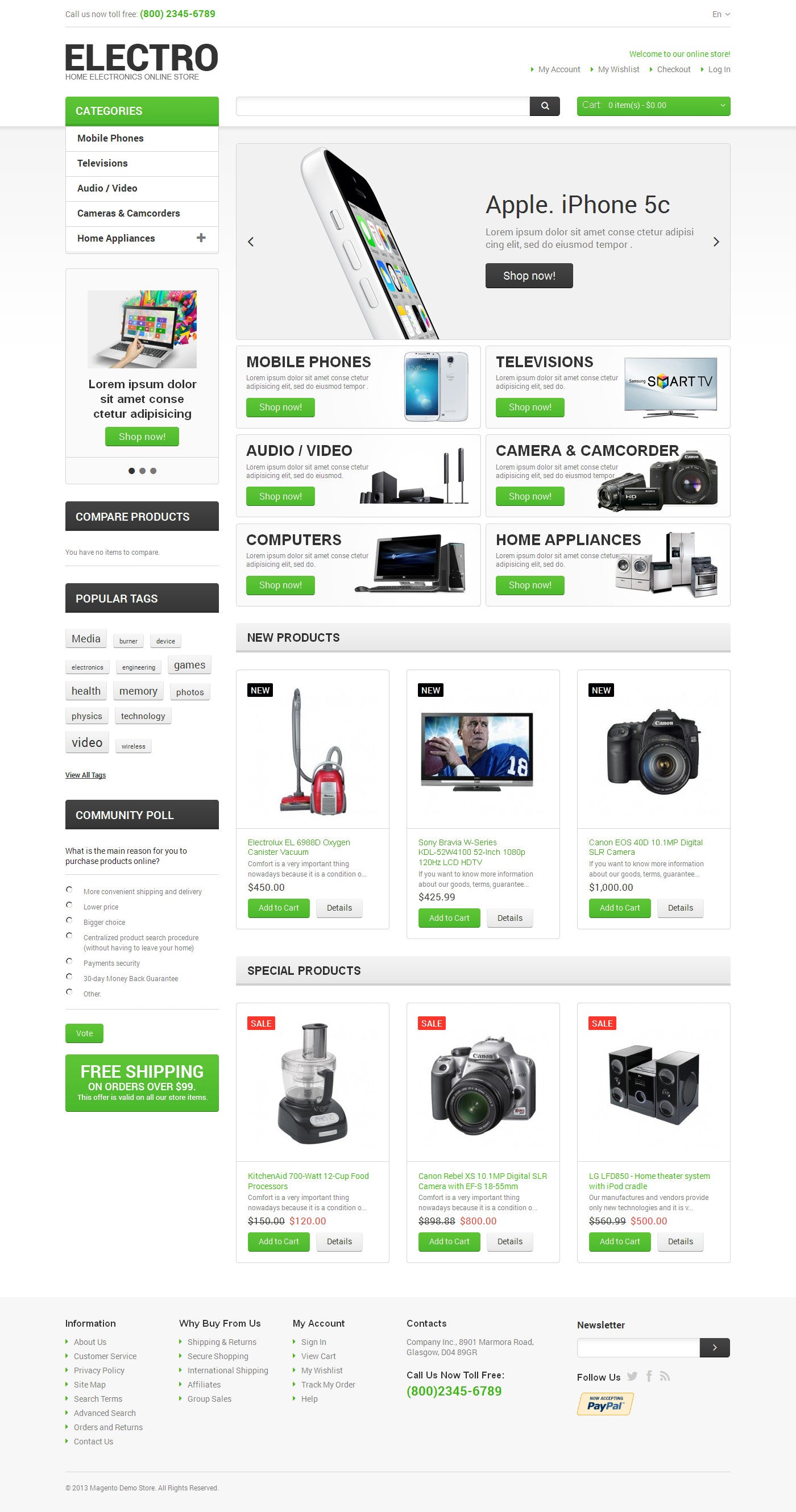 Magento Themes - GoWebBaby.Com