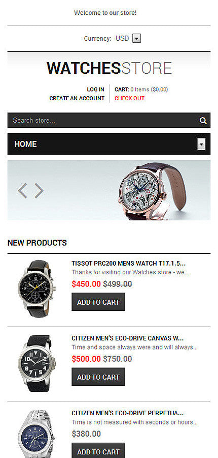 Watches Responsive Shopify Theme - GoWebBaby.Com