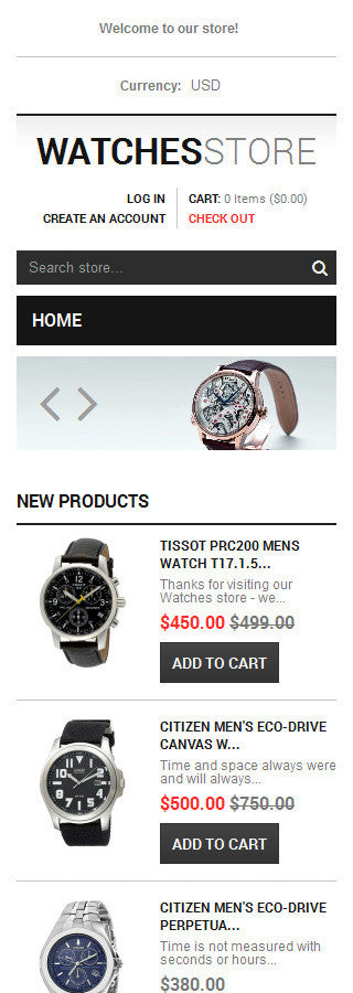 Watches Responsive Shopify Theme - GoWebBaby.Com