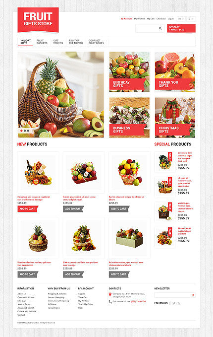 Magento Themes - GoWebBaby.Com