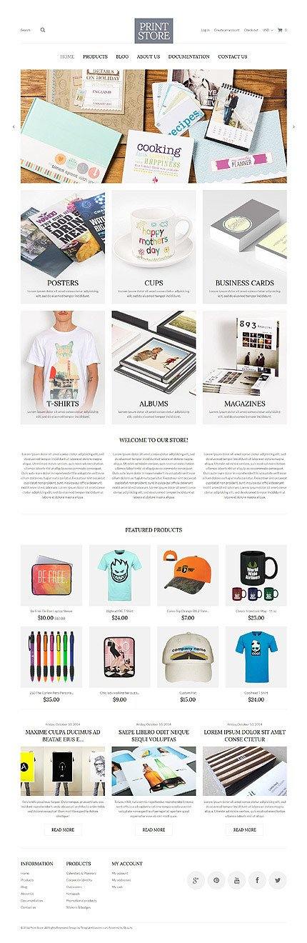 Custom Print Shop Shopify Website Design - GoWebBaby.Com