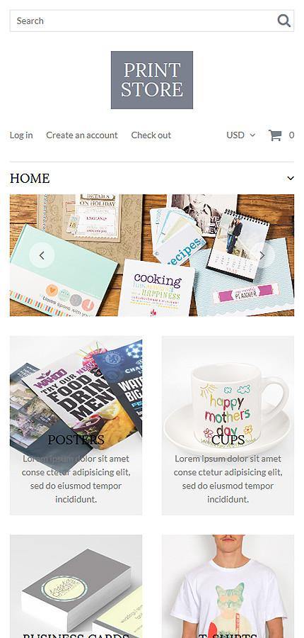 Custom Print Shop Shopify Website Design - GoWebBaby.Com