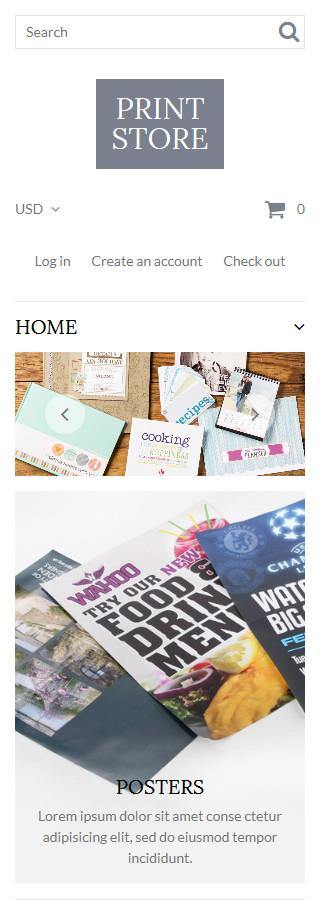Custom Print Shop Shopify Website Design - GoWebBaby.Com