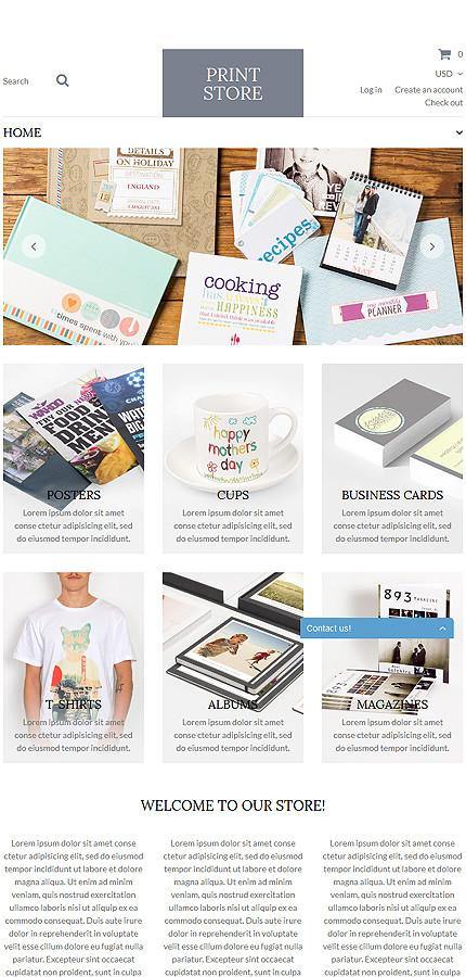 Custom Print Shop Shopify Website Design - GoWebBaby.Com