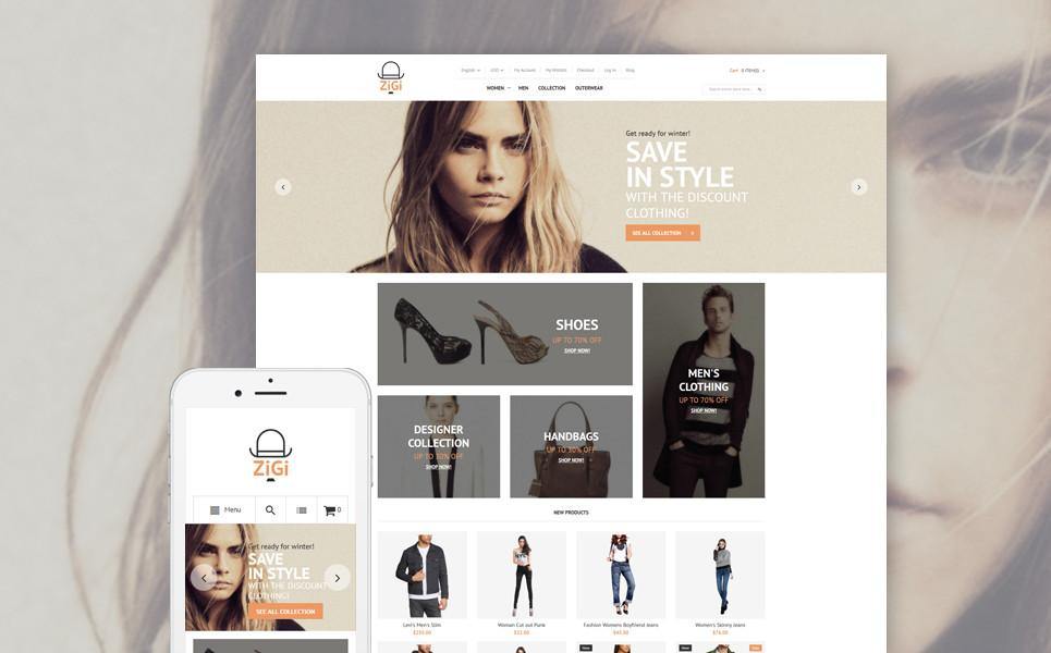 Designer Apparel Store Magento Website Design - GoWebBaby.Com