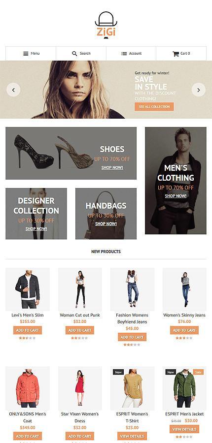Designer Apparel Store Magento Website Design - GoWebBaby.Com