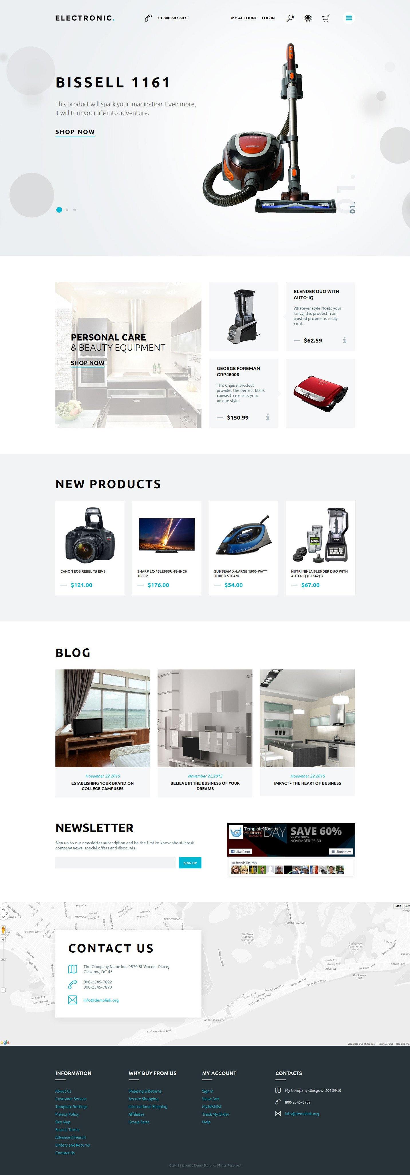 Electronics online shops Magento Website Design - GoWebBaby.Com