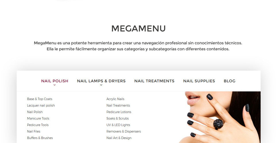 Nail Care Supplies Magento Website Design - GoWebBaby.Com