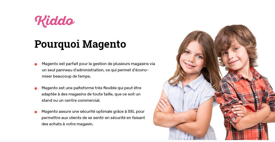 Kids Kiddo Clothing Magento Website Design - GoWebBaby.Com