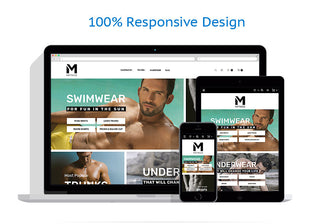 Mens Swimming Clothing - Magento Website Design - GoWebBaby.Com