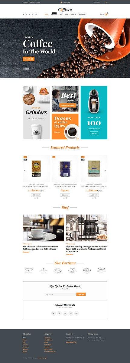 Coffee Shop - Shopify Theme - GoWebBaby.Com