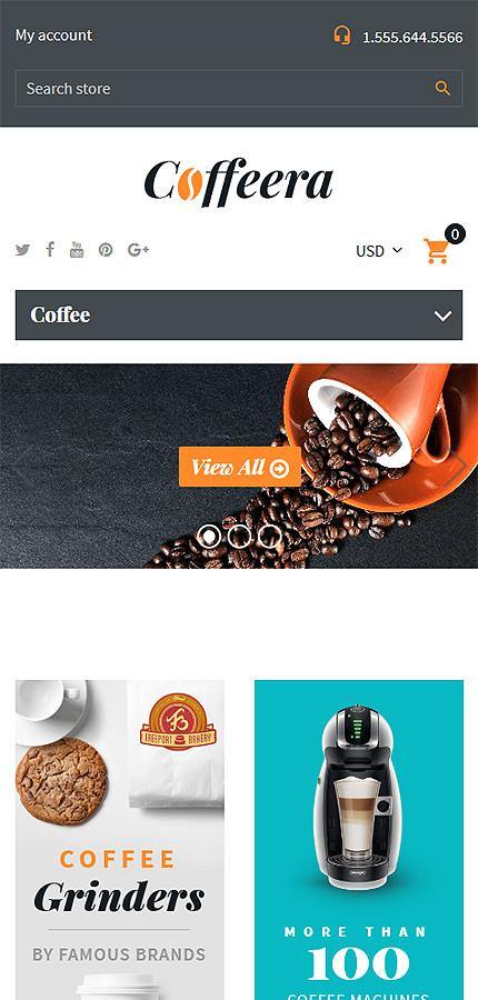 Coffee Shop - Shopify Theme - GoWebBaby.Com