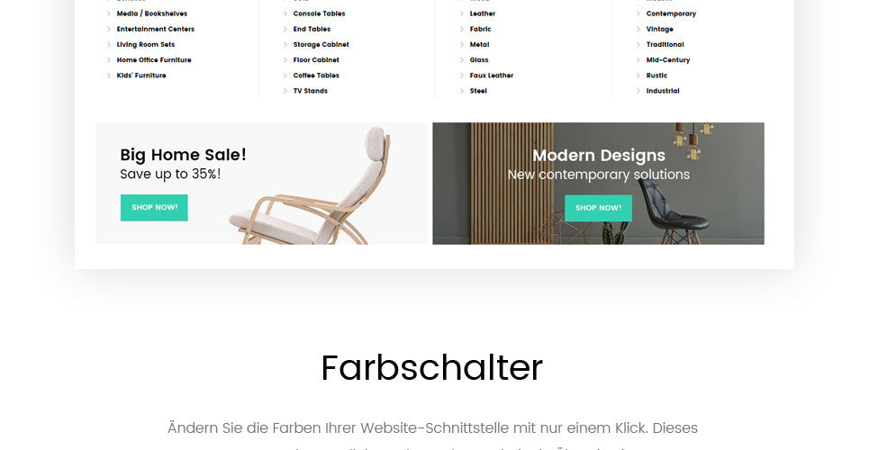 Style and Comfort Furniture Magento Website Design - GoWebBaby.Com